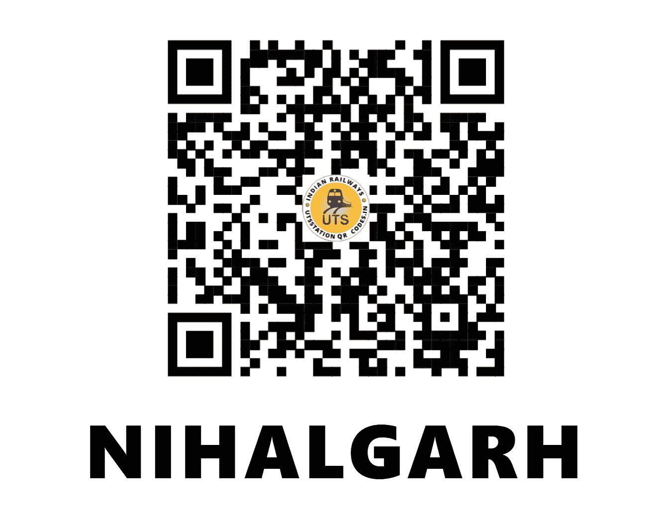 UTS QR Code for NIHALGARH - NHH - NR (UTTAR PRADESH)
